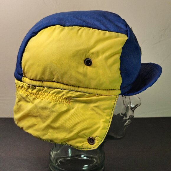 VINTAGE REI Hat Cap Duck Bill Neck Flap Winter Expedition Insulated Puffer 80s - Picture 10 of 16
